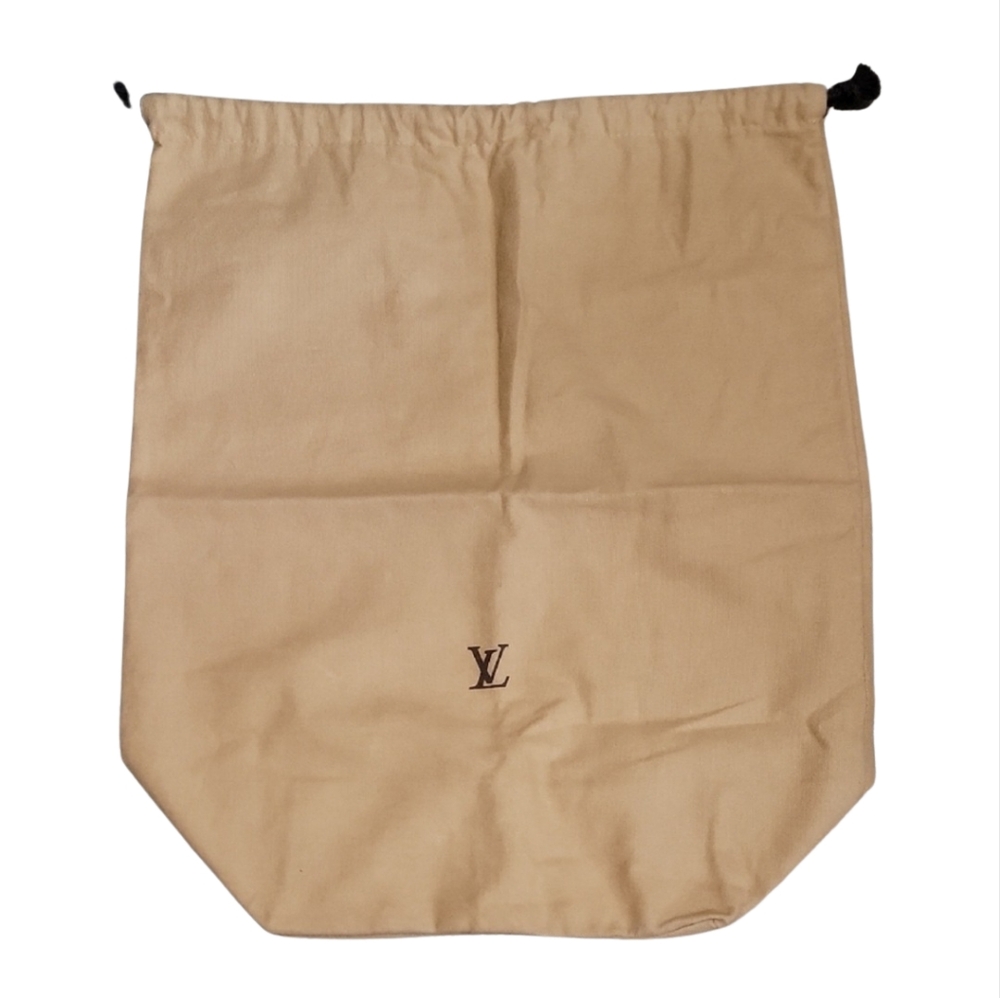 Louis Vuitton Tan/Camel Cotton Dust Bag with Drawstring Closure